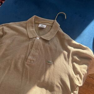 Lacoste Men's Tan Polo Shirt